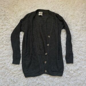 Cozy Black Cardigan Sweater